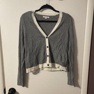American Eagle Women's Striped Cropped Sweater